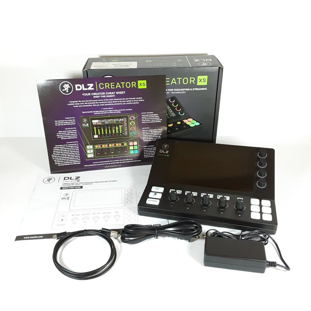 MACKIE DLZ CREATOR XS ADAPTIVE USB STREAMING/PODCASTING DIGITAL MIXER NEW IN BOX